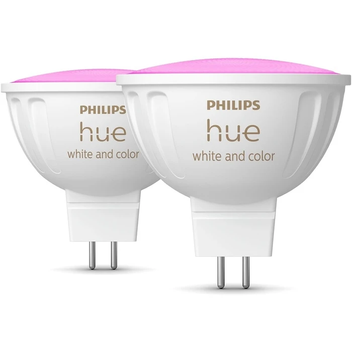 Λάμπα LED Smart Philips Hue White & Color Ambiance MR16 Doppelpack 2x400lm