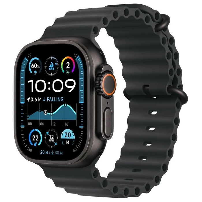 Λουράκι Wearable Apple 49mm Black OceanBand - Black Titanium Finish