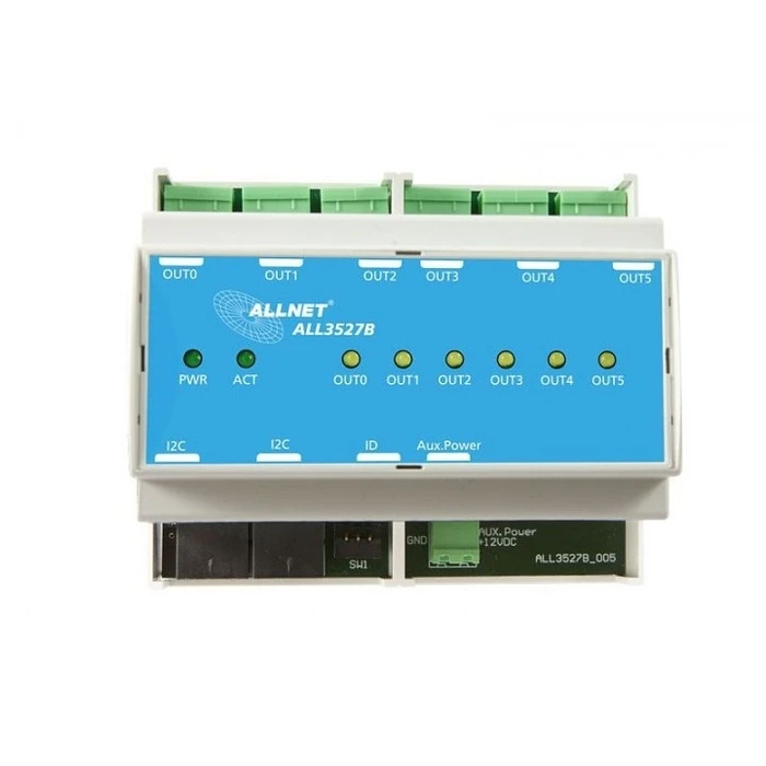 Μετατροπέας Τάσης Allnet MSR IO ALL3527B HUT / 6fach 250V/16A relay output I2C
