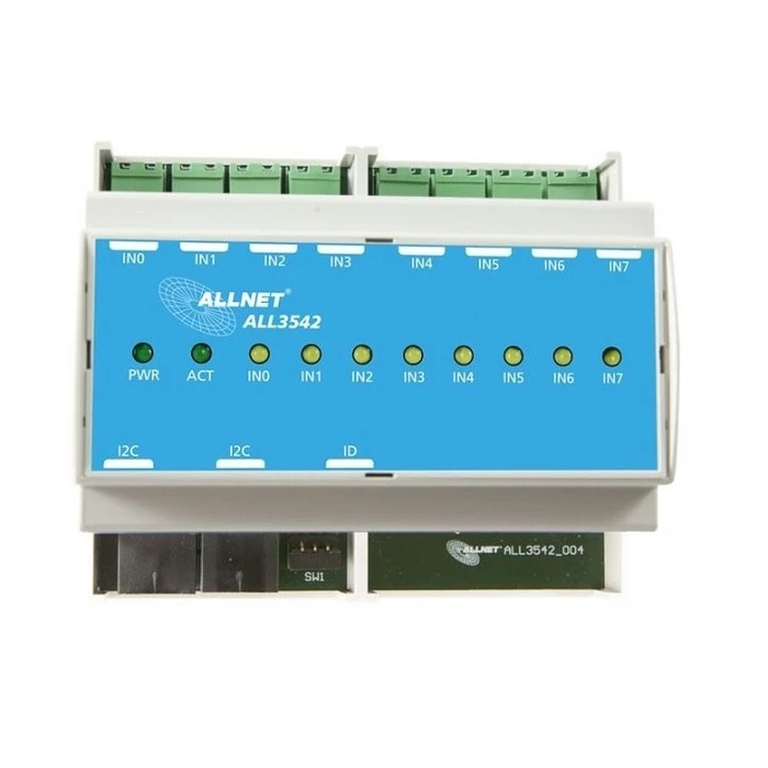 Μετατροπέας Τάσης Allnet MSR IO ALL3542 HUT / 8way contact input with pulse extension