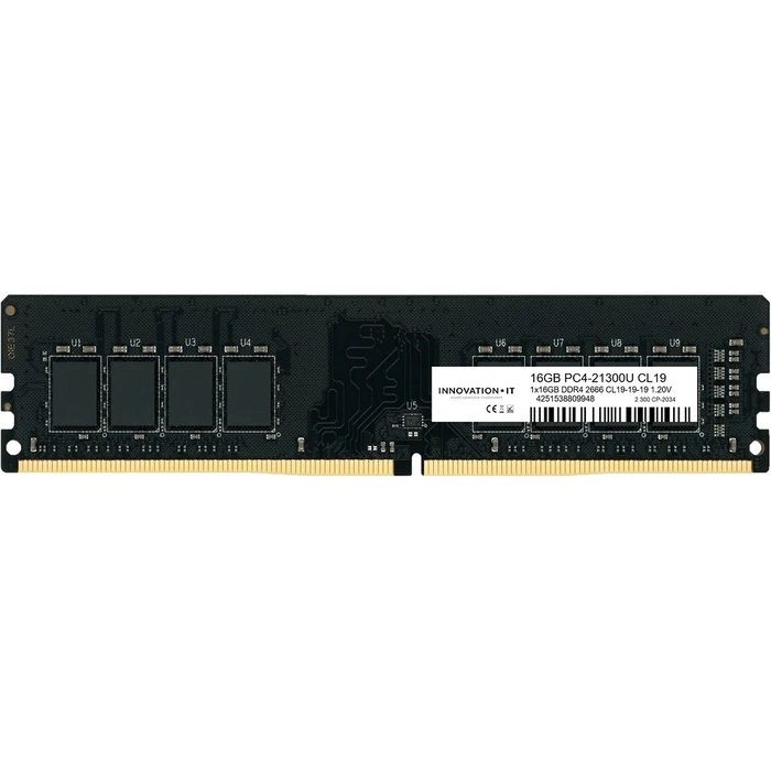 Μνήμη RAM Σταθερού 2666 16GB Innovation IT CL19-19-19 1.20V LD 8-Chip