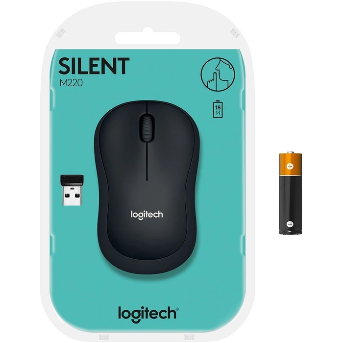 Ποντίκι Ασύρματο Logitech M220 Silent Anthracite