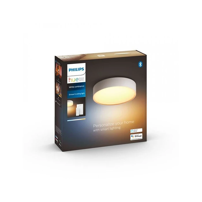 Φωτιστικό Οροφής Philips Hue White Amb. Enrave S White 1200lm+ DS