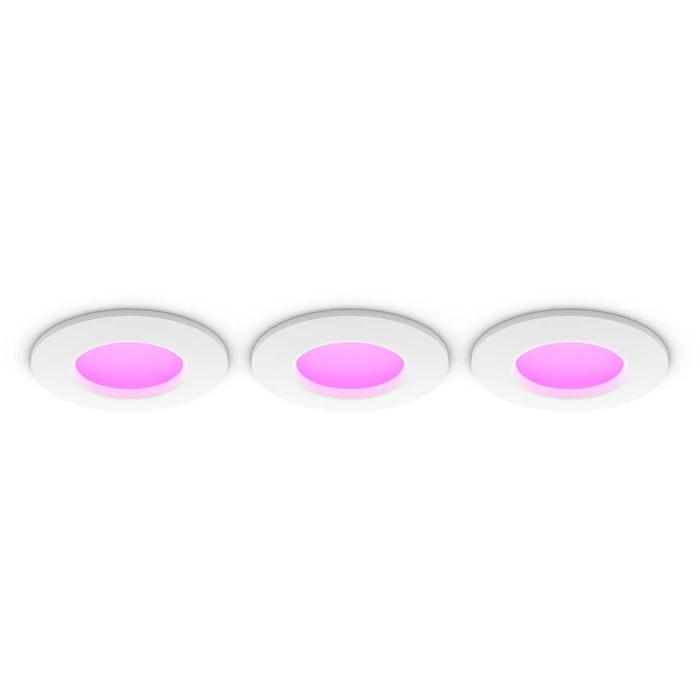 Φωτιστικό Σποτ Philips Hue White & Color Ambiance Slim Recessed 90mm 3er White