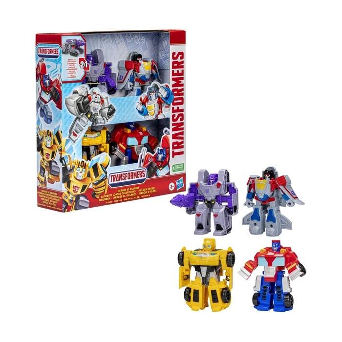 Hasbro Transformers: Heroes VS Villains 4PK (F7147) - Φιγούρες Δράσης
