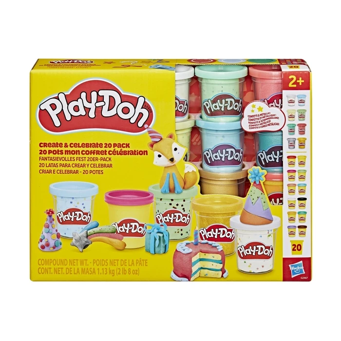 Hasbro Play Doh Κλασικό Create and Celebrate 20 Τεμ