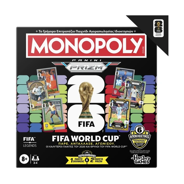 Monopoly Panini Prizm: FIFA World Cup Board Game for 2-4 Players, 8+ Years (G2633) - Hasbro