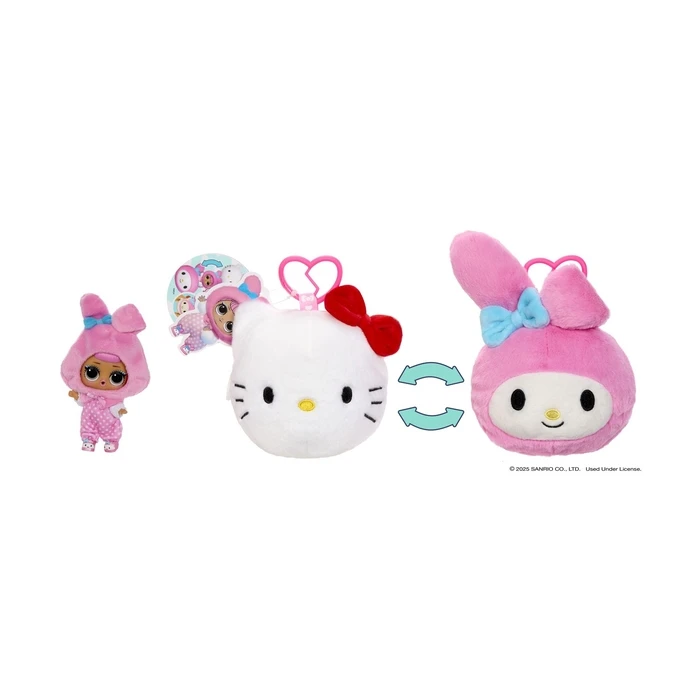 MGA L.O.L. Surprise Hello Kitty and Friends Reversible Plush