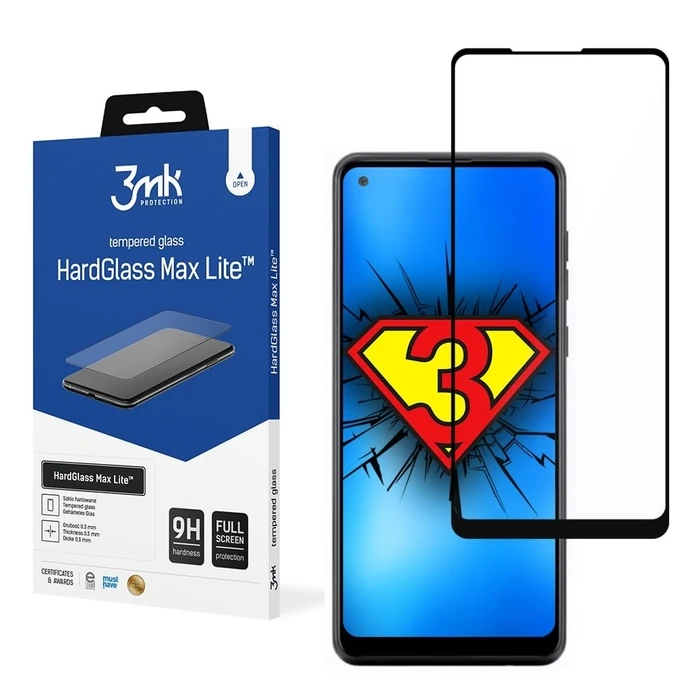 3MK HardGlass Max Lite Samsung Galaxy A21s black