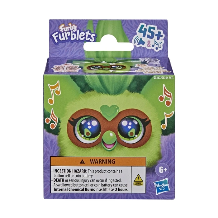 Hasbro Furby Avocado Theme Plush 13 cm Green with Sound - Ages 6+