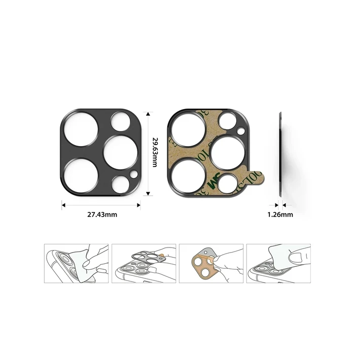 Ringke Camera Styling Apple iPhone 12 Pro Silver