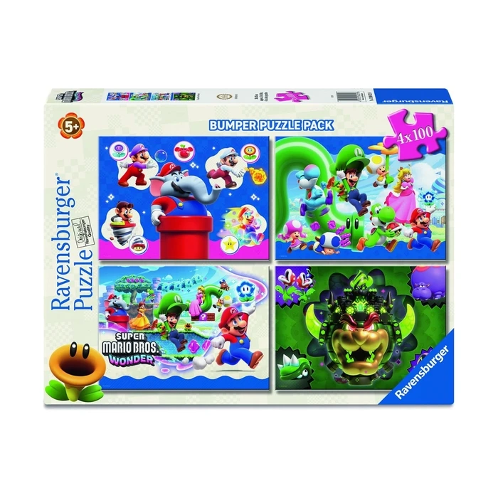 Ravensburger Kids Puzzle Super Mario 4 x 100 Pieces