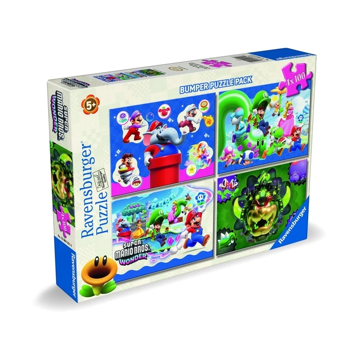 Ravensburger Kids Puzzle Super Mario 4 x 100 Pieces