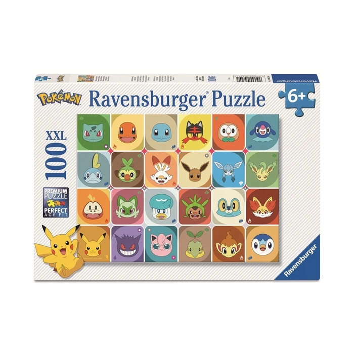 Ravensburger Παζλ Pokemon Faces XXL Puzzle 100 Τεμαχίων
