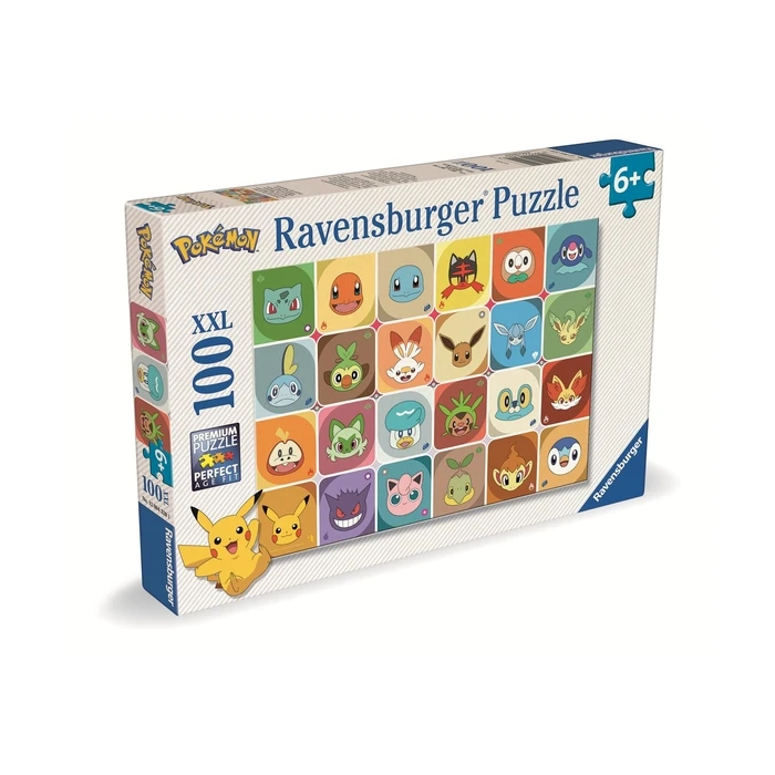 Ravensburger Παζλ Pokemon Faces XXL Puzzle 100 Τεμαχίων