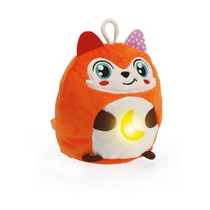 Baby Clementoni Twinkle Twinkle Little Fox Fabric Sleep Toy with Light and Sounds for Newborns