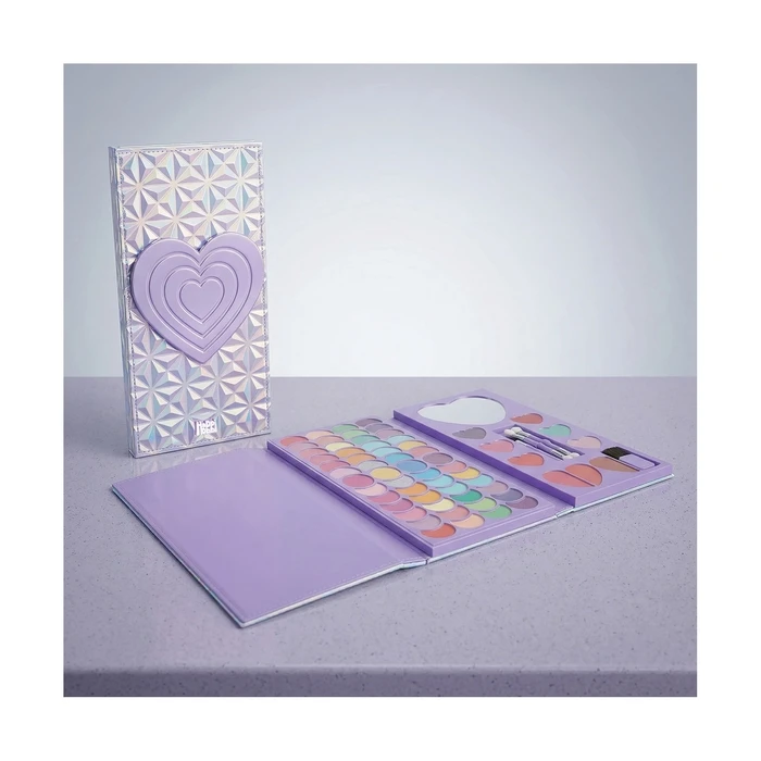 HappiHobbi Kids Makeup Palette 12 Eyeshadows with Lip Balms & Applicator - AS COMPANY 1081-60020