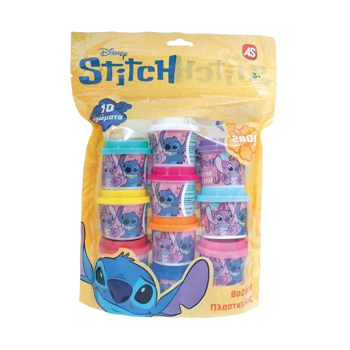 AS Modeling Clay Stitch - 10 jars (28 g each) - Ages 3+ (Model 1045-03635)