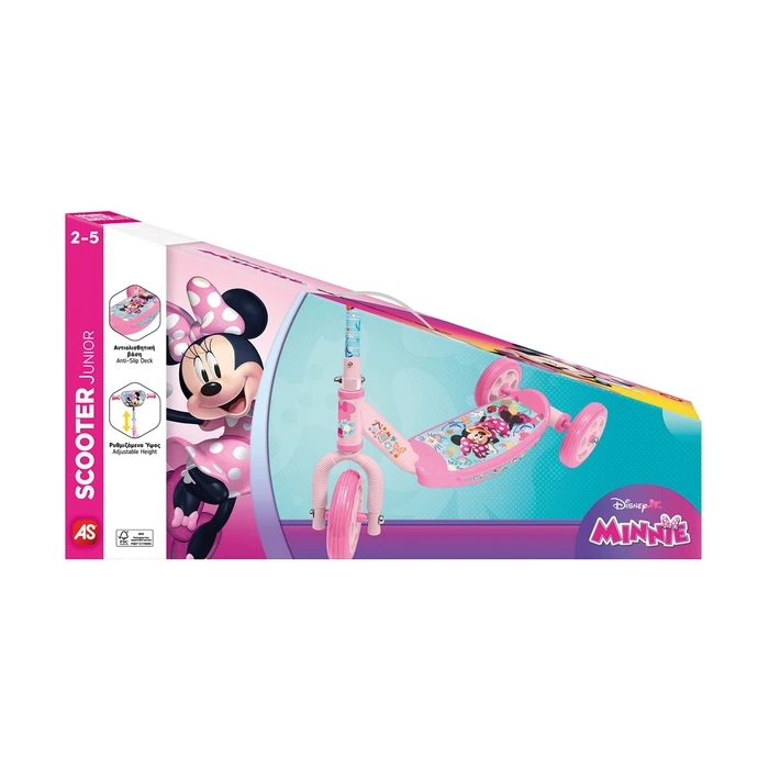 AS Children's 3-Wheel Minnie Scooter for Ages 2-5, Pink - Model 5004-50281