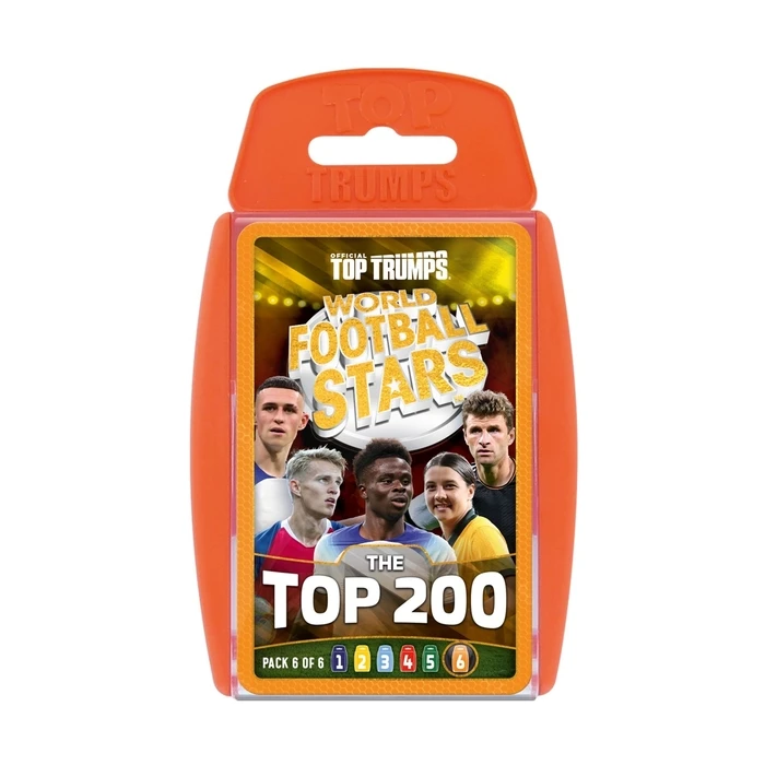 Winning Moves Card Game Top Trumps World Football Stars 2024 The Top 200 Pack 6