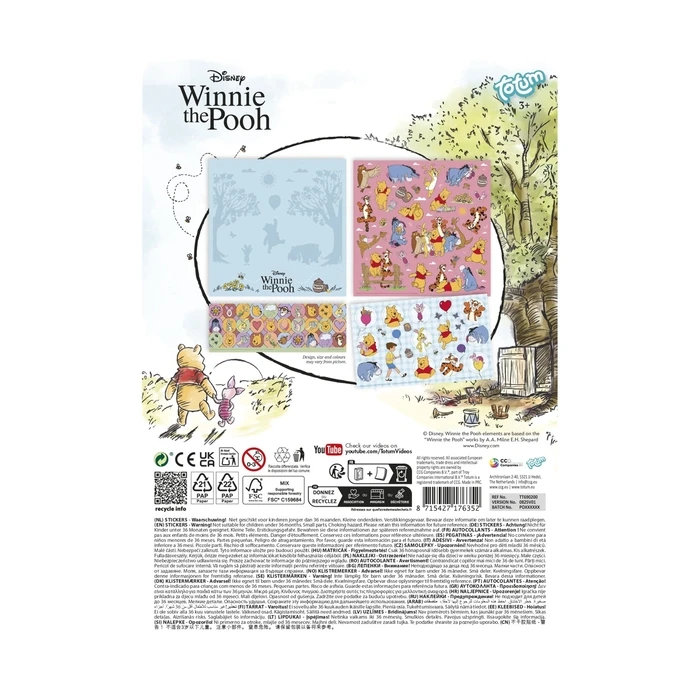 Winnie The Pooh Stickers - Totum (CCG)