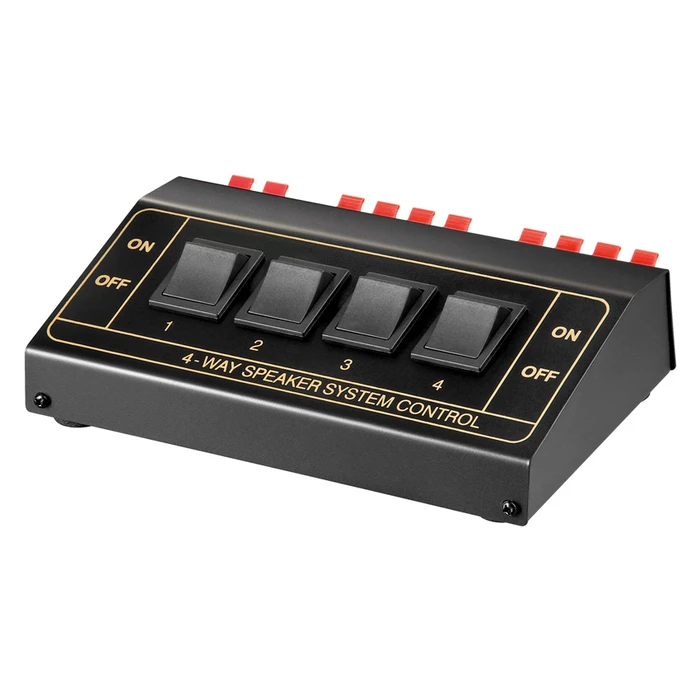 Switch ηχείων Goobay 4 σετ 11934, έως 200W, μαύρο