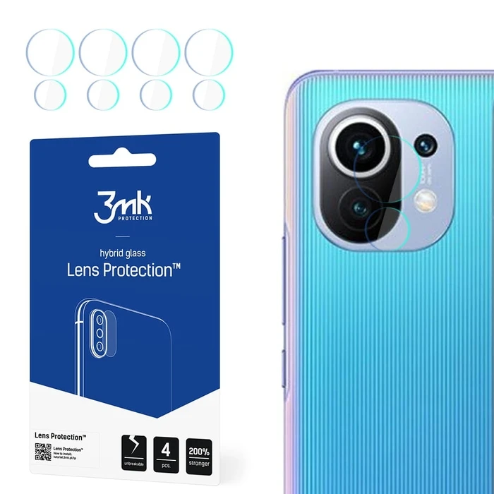 3MK Lens Protection Xiaomi Mi 11 5G [4 PACK]