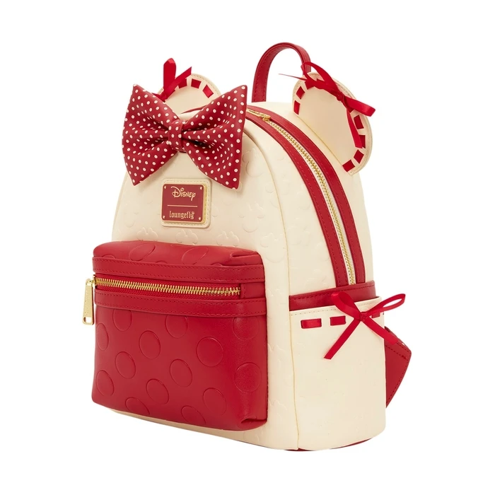 Loungefly Disney Minnie Mouse Rock The Dots Mini Backpack - Red (WDBK4387)
