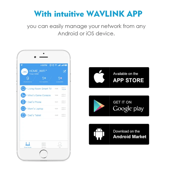 Access Point Wavlink HALO BASE PRO AC1200 DUAL-BAND With TOUCHLINK 2 PACK