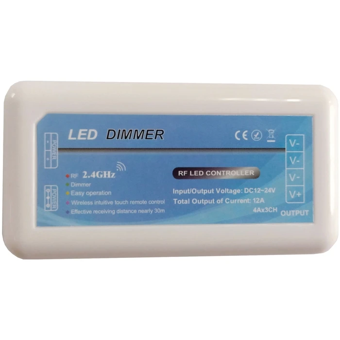 Ελεγκτής LED Avide 12V 144W Ντίμερ 4 Ζωνών