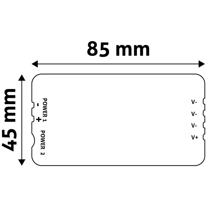 Ελεγκτής LED Avide 12V 144W Ντίμερ 4 Ζωνών