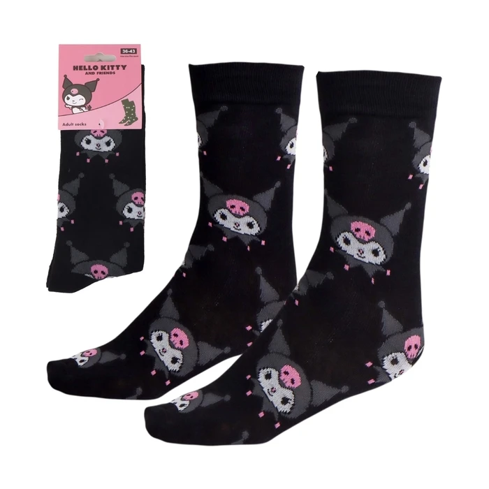 Κάλτσες Sanrio Kuromi Ενηλίκων Μέγεθος 36-43