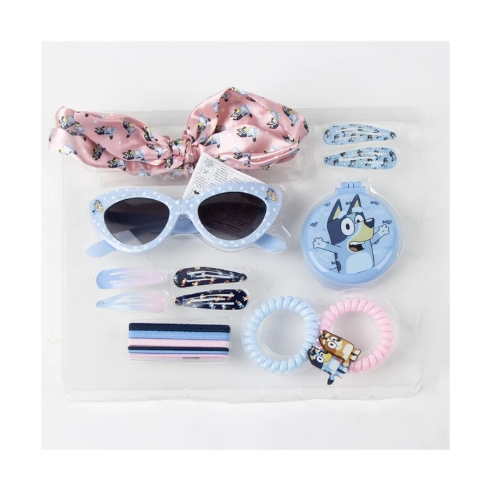 Bluey Kids Hair Elastics Set 17 pcs - CERDA GROUP