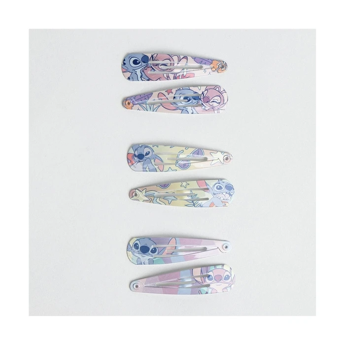CERDA Disney Lilo & Stitch Kids Hair Clips Set (6 pcs)