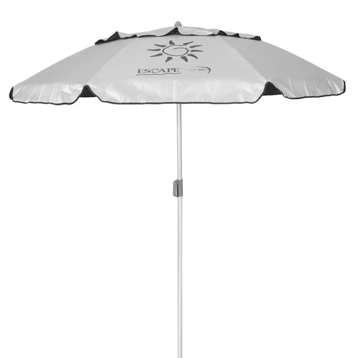 Ομπρέλα Παραλίας Αλουμινίου 2,0m Oxford 210gsm UPF50+ Μαύρη (ESCAPE 12018)