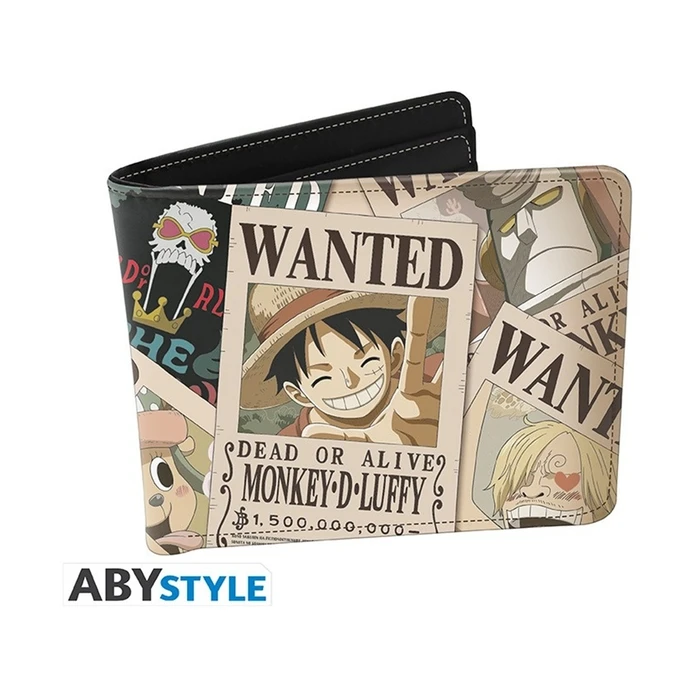 Abysse One Piece Wanted Posters Παιδικό Πορτοφόλι για Αγόρι Μπεζ ABYBAG434