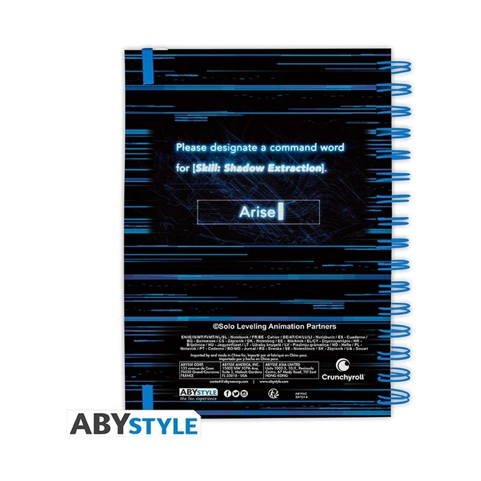 Abysse: Solo Leveling - Jinwoo Arise Spiral A5 Notebook (ABYNOT163)