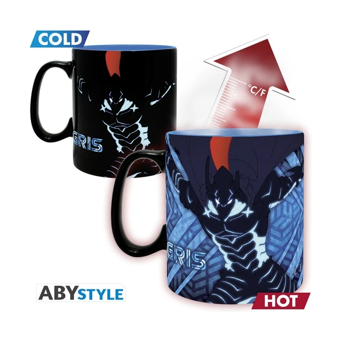 Heat Change Ceramic Mug 460ml Abysse - Solo Leveling (Jinwoo & Igris)