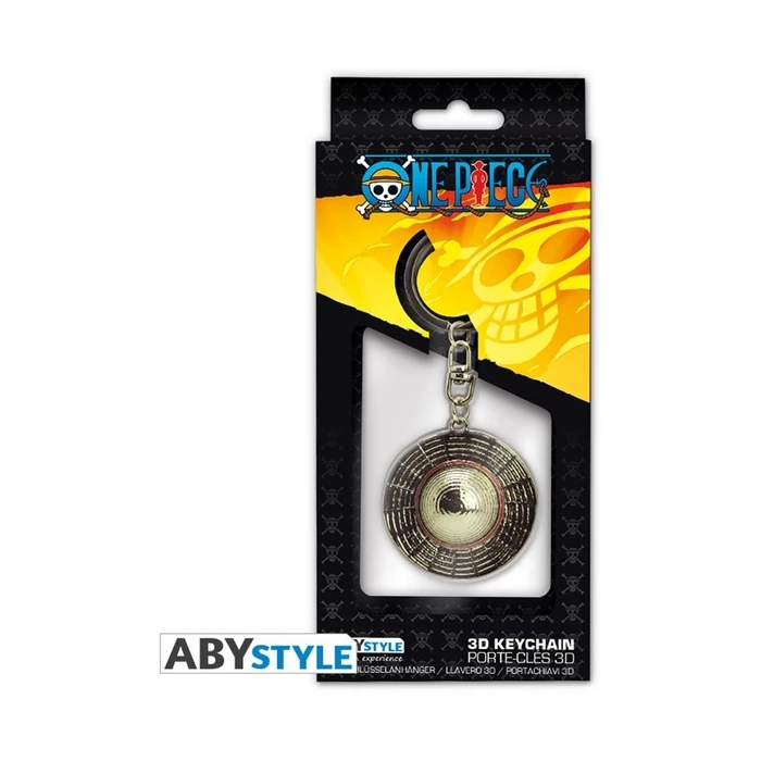 Abysse Keychain One Piece 3D Luffy's Hat Metallic Gold