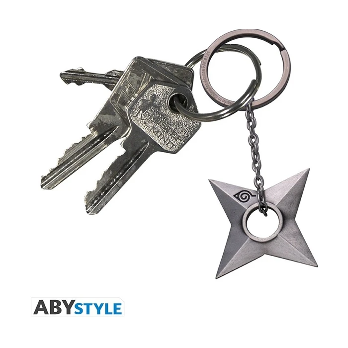 Abysse Naruto Shuriken Deluxe Metal Keychain ABYKEY395