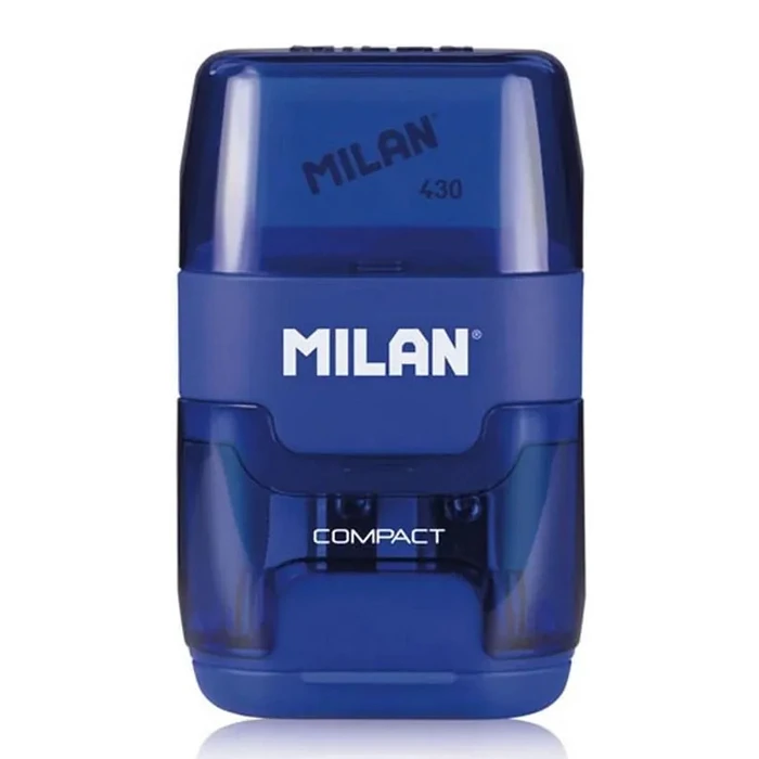 Milan Ξύστρα Μολυβιών Κάδο & Γόμα 1204703116 Μπλε