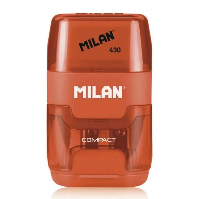 Milan Ξύστρα Μολυβιών Κάδο & Γόμα 1204703116 Πορτοκαλί
