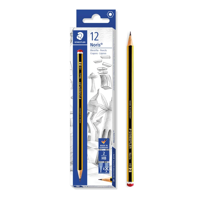 Ξύλινο Μολύβι Staedtler Noris 120-2 Εξάγωνο Ηb2 12τμχ