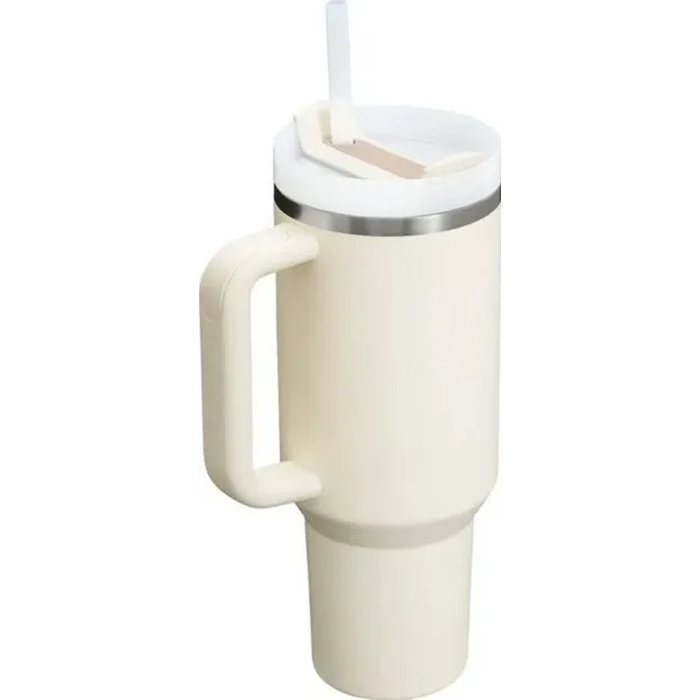 Stanley Quencher H2.O FlowState 1.18L Cream - Handled Tumbler with Straw (BPA Free)