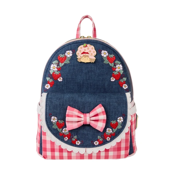 Loungefly Μίνι Σακίδιο Πλάτης Strawberry Shortcake - Συνθετικό Denim (SBSBK0010)