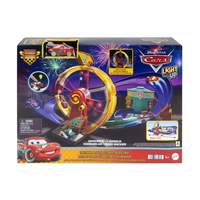 Mattel Disney Pixar Cars - Πίστα Εορτασμού Lightning McQueen (JMT57)