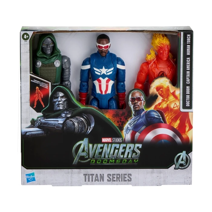 Hasbro Marvel: Εκδικητές Doomsday - Doctor Doom, Captain America & Human Torch (G3549)
