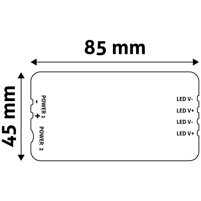 Ελεγκτής LED Avide 12-24V 120W Ντίμερ 4 Ζωνών