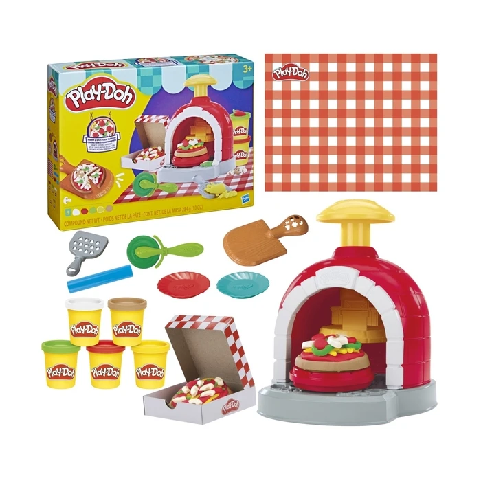 Hasbro Play‑Doh Σετ Φουρνάκι Πίτσας Stamp & Spin (G2921) - Σετ πλαστελίνης για 3+ ετών