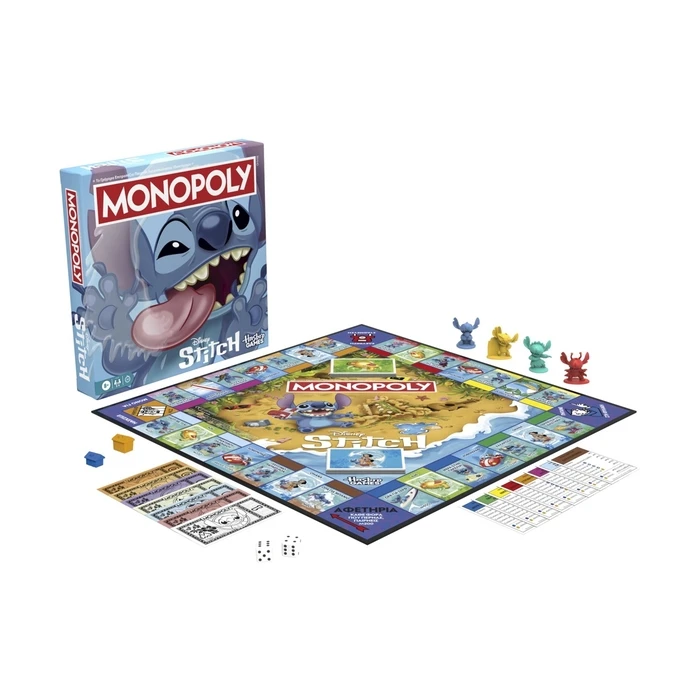 Επιτραπέζιο Παιχνίδι Monopoly Disney Stitch Edition για 2-4 Παίκτες, 8+ ετών - Hasbro